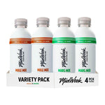 Four white MidWeek cocktail mix bottles arranged in a variety pack display, with two Mule Mixes and two Marg Mixes, on a white background.