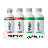 Four white MidWeek cocktail mix bottles arranged in a variety pack display, with two Mule Mixes and two Marg Mixes, on a white background.